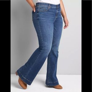 Lane Bryant Flex Signature Fit Mid Rise Denim Jeans Size 16
